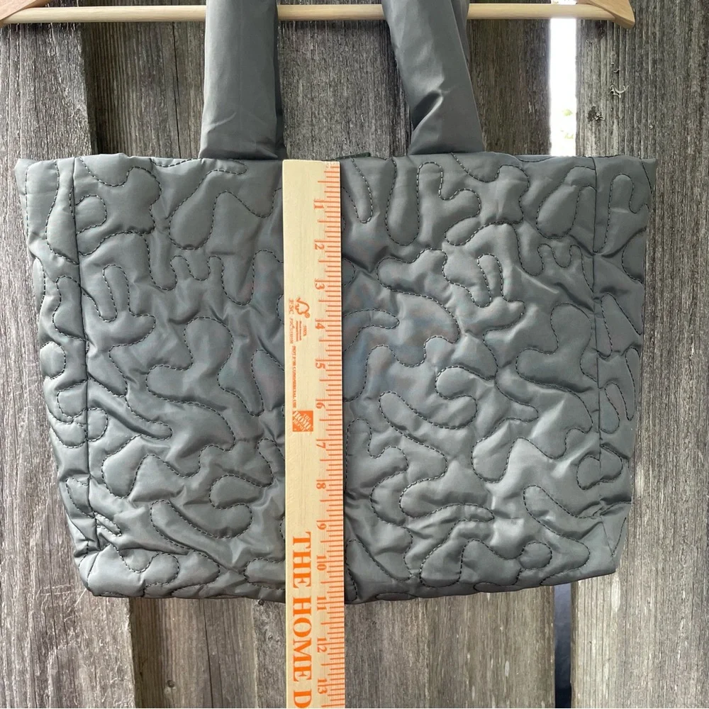 Wild Fable Puffy Quilted Tote Bag Green